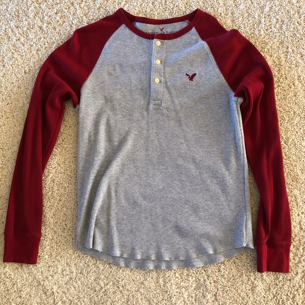 Men’s American Eagle 1/4 Button Henley